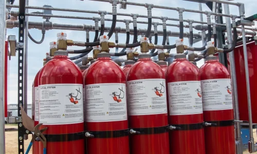 Bulk CO2 for low pressure fire suppression systems (1) (1) Bulk CO2 for low pressure fire suppression systems (1) (1)