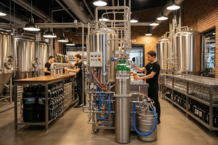 How Breweries Use Nitrogen Gas for Beverage Dispensing & Storage Stability